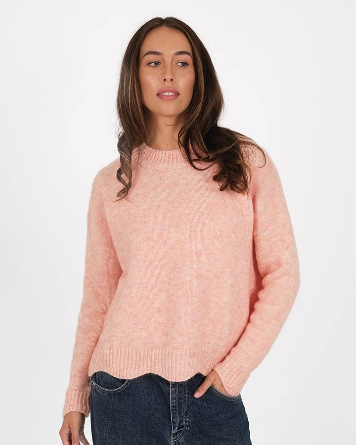 Scallop Jumper - Peach
