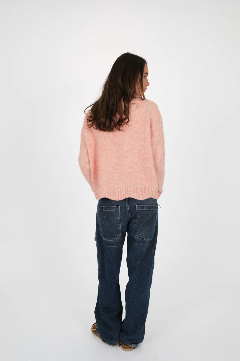 Scallop Jumper - Peach