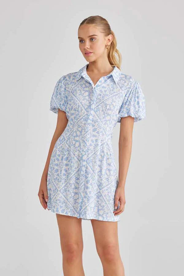 Ezra Mini Dress - Aquarius
