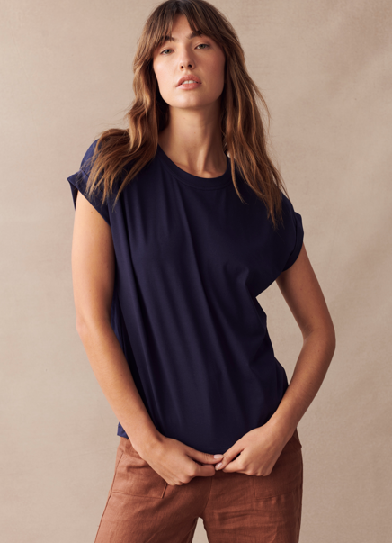 Rhodes Tee - Navy