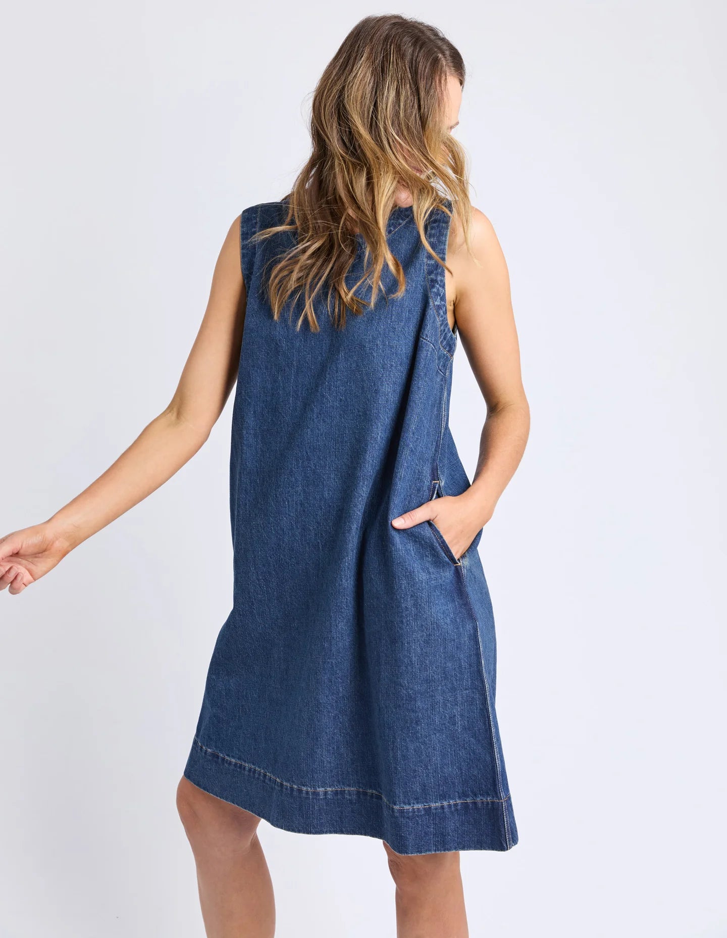 elm denim dress Elm Lifestyle Sonny Denim Dress