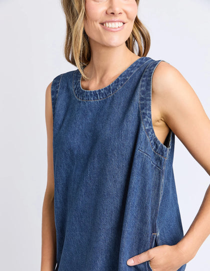 elm denim dress Elm Tee | Ivy Vibe Boutique